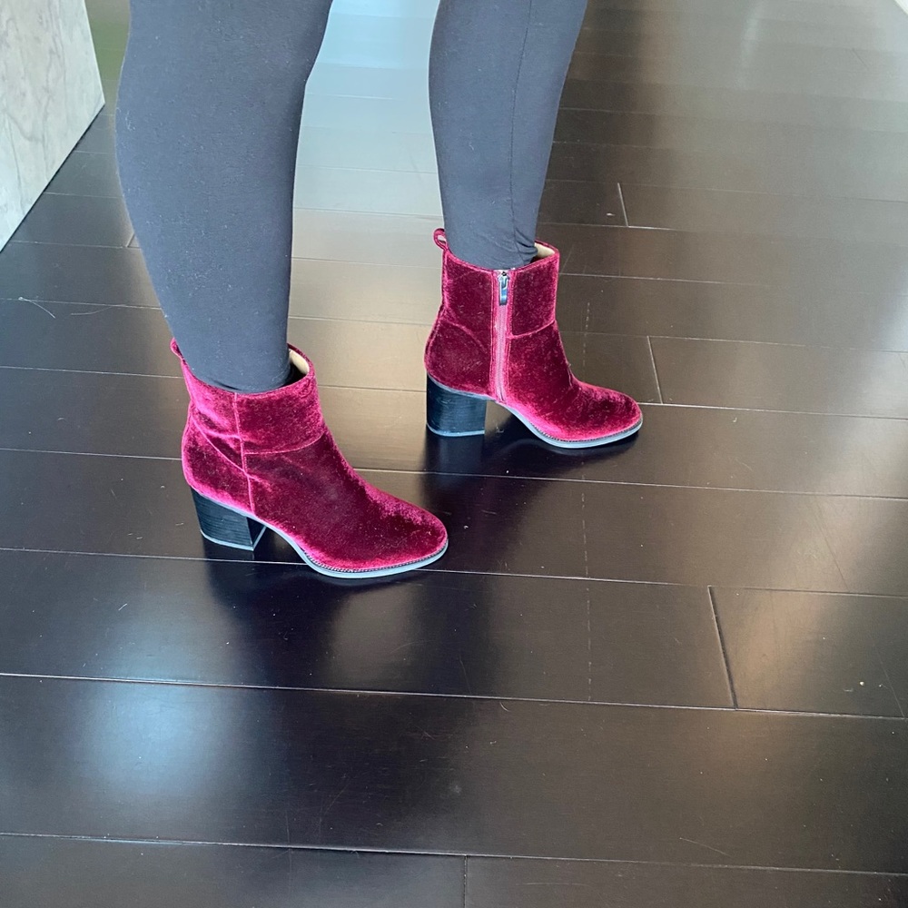 Franco Sarto Owens Burgundy Bootie